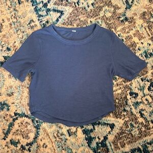 lululemon athletica Blue Crop Top